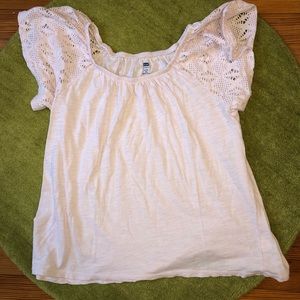 Old navy girls purple off the shoulder top